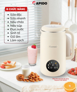 Máy làm sữa hạt đa năng Rapido RHB-800DI