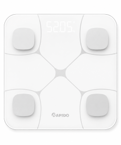 Cân sức khỏe phân tích chỉ số – loại vuông, bluetooth Rapido RSB08-WS